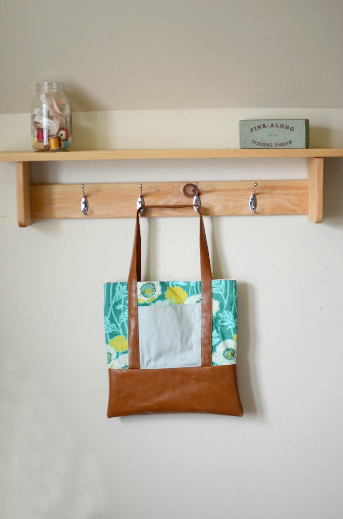 Great Big Leather Tote from Sewing to Sell